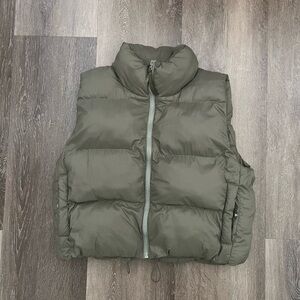 Madewell Jackets & Coats | Olive Green Madewell Mwl Puffer Vest - Size SMALL